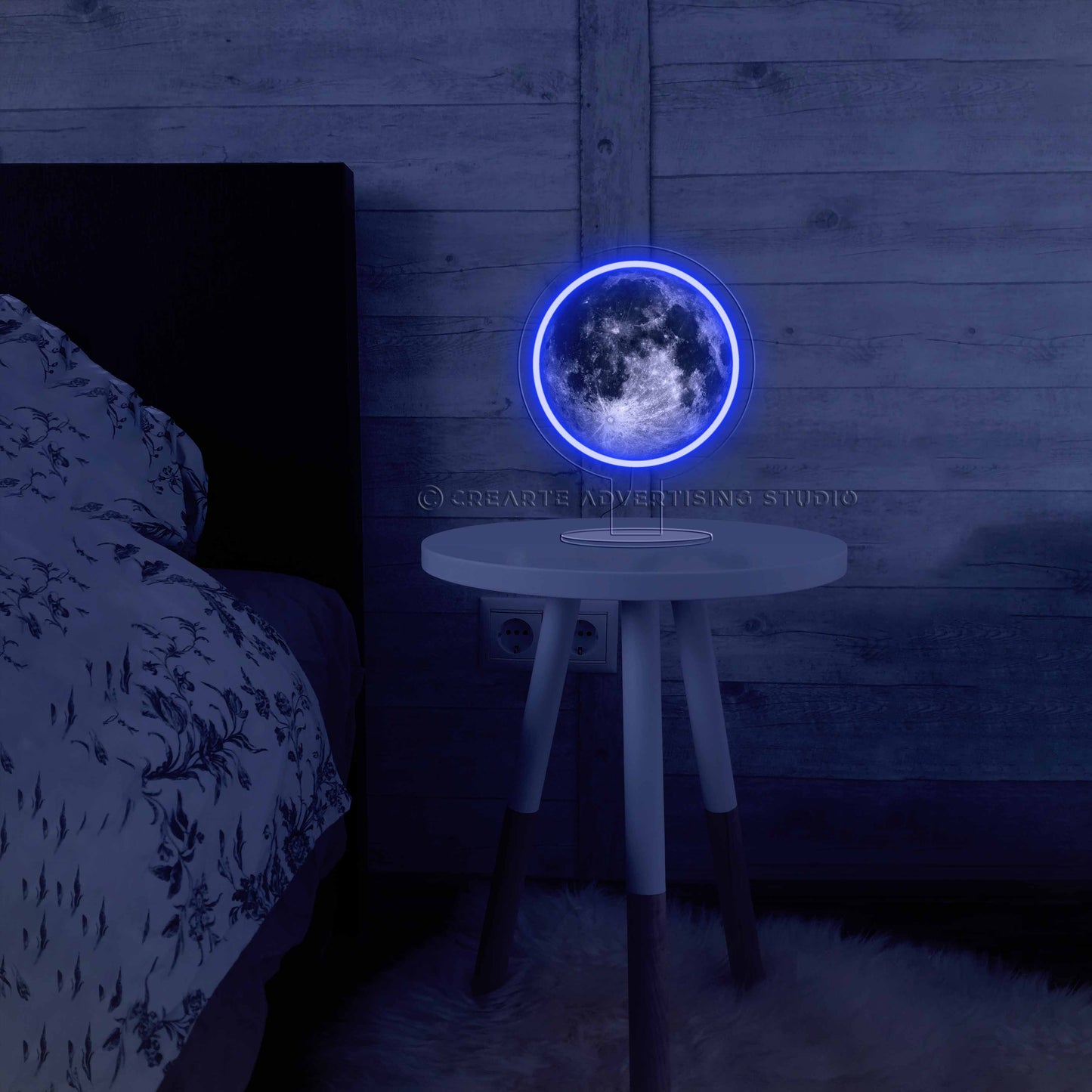 Supermoon Bedside Neon Sign Lamp