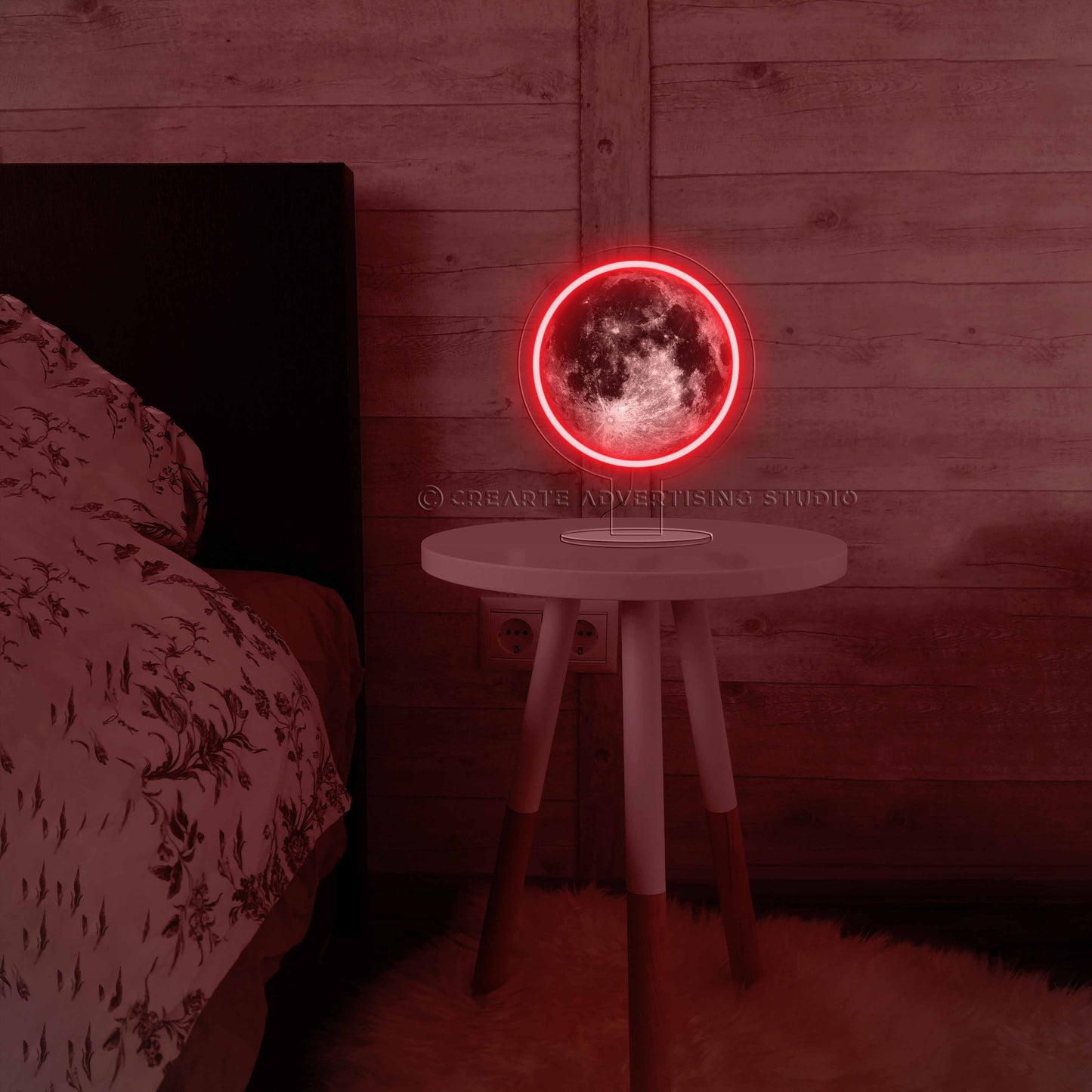 Supermoon Bedside Neon Sign Lamp