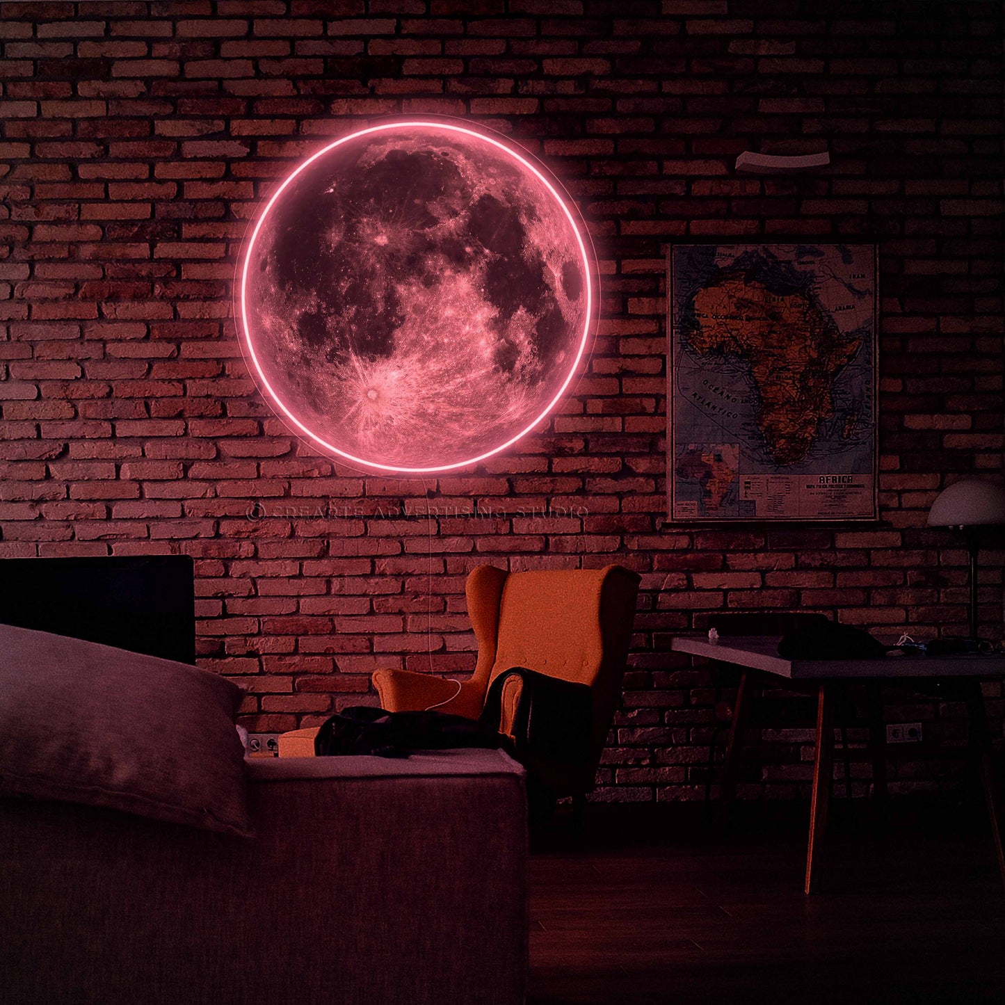 Supermoon Neon Sign