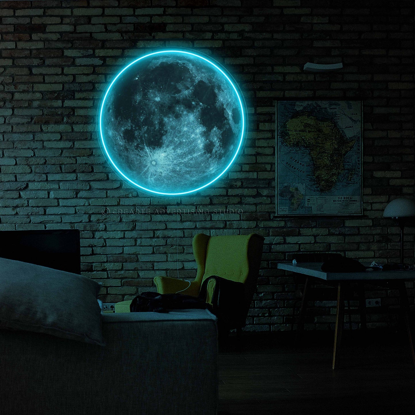 Supermoon Neon Sign
