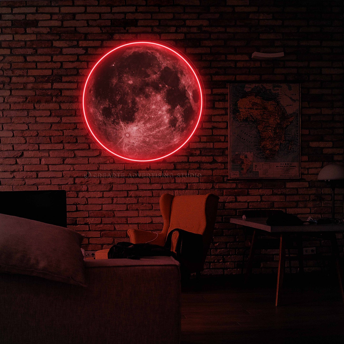 Supermoon Neon Sign