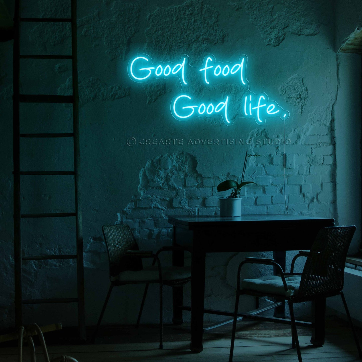 Good Food Good Life Neon Sign