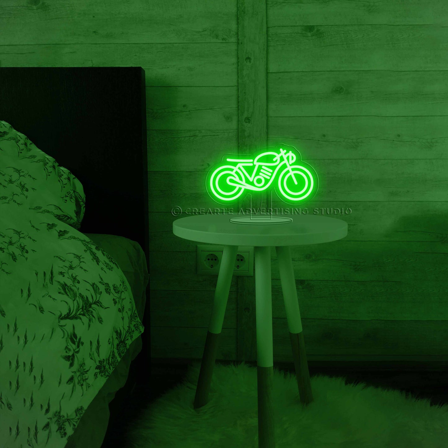 Cafe Racer Bedside Neon Sign Lamp