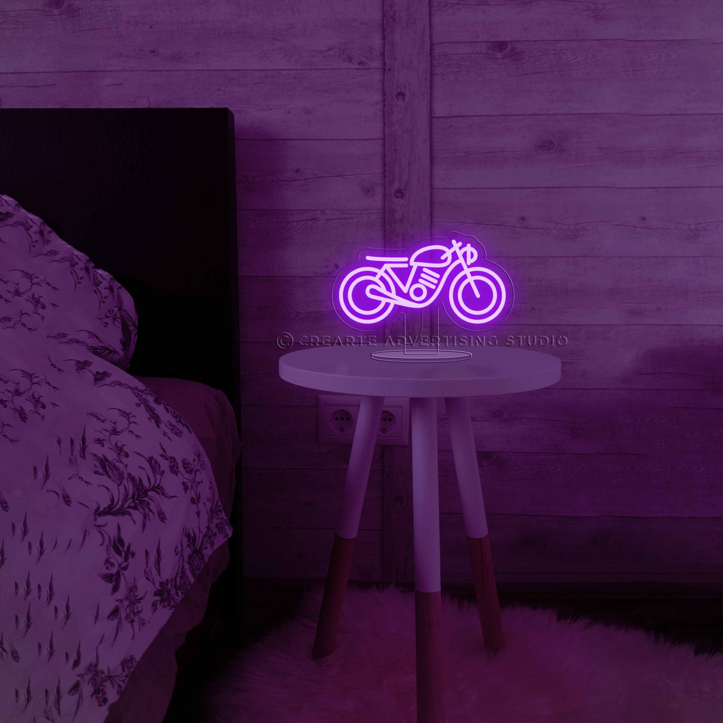 Cafe Racer Bedside Neon Sign Lamp