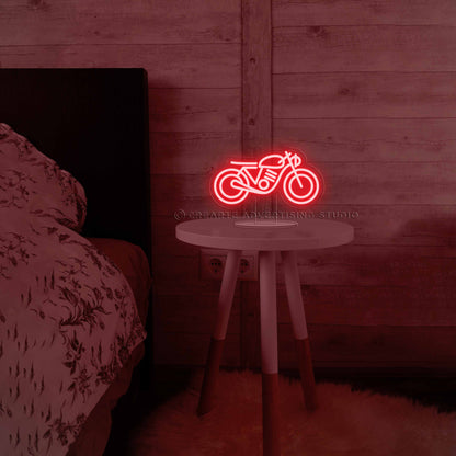 Cafe Racer Bedside Neon Sign Lamp