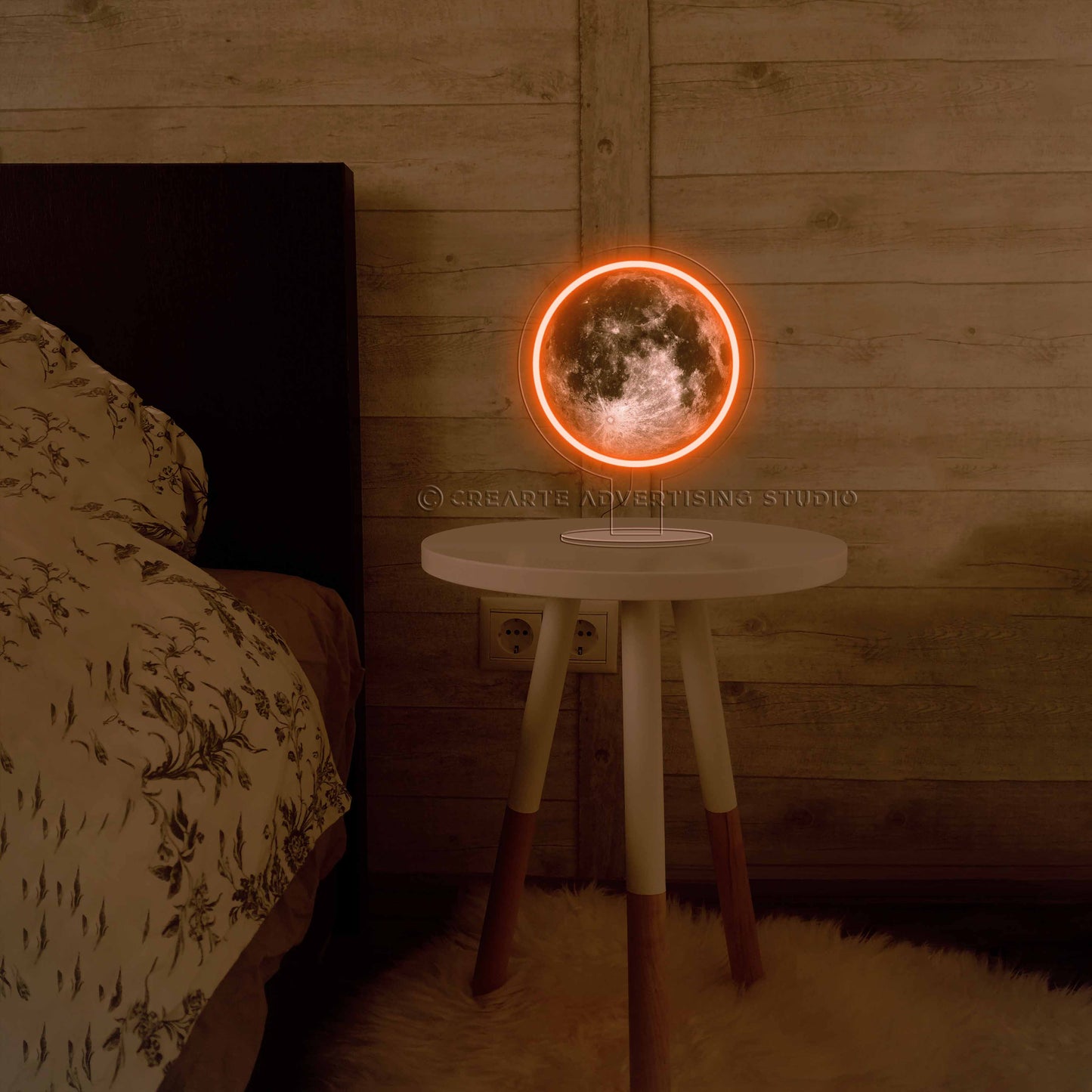 Supermoon Bedside Neon Sign Lamp