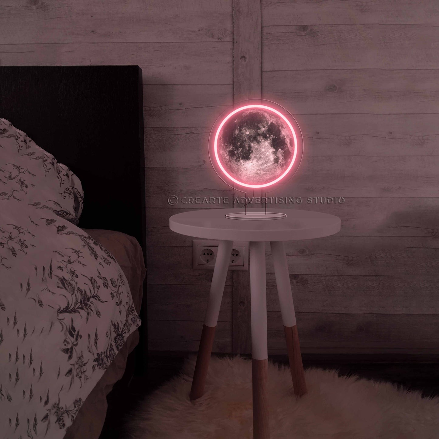 Supermoon Bedside Neon Sign Lamp
