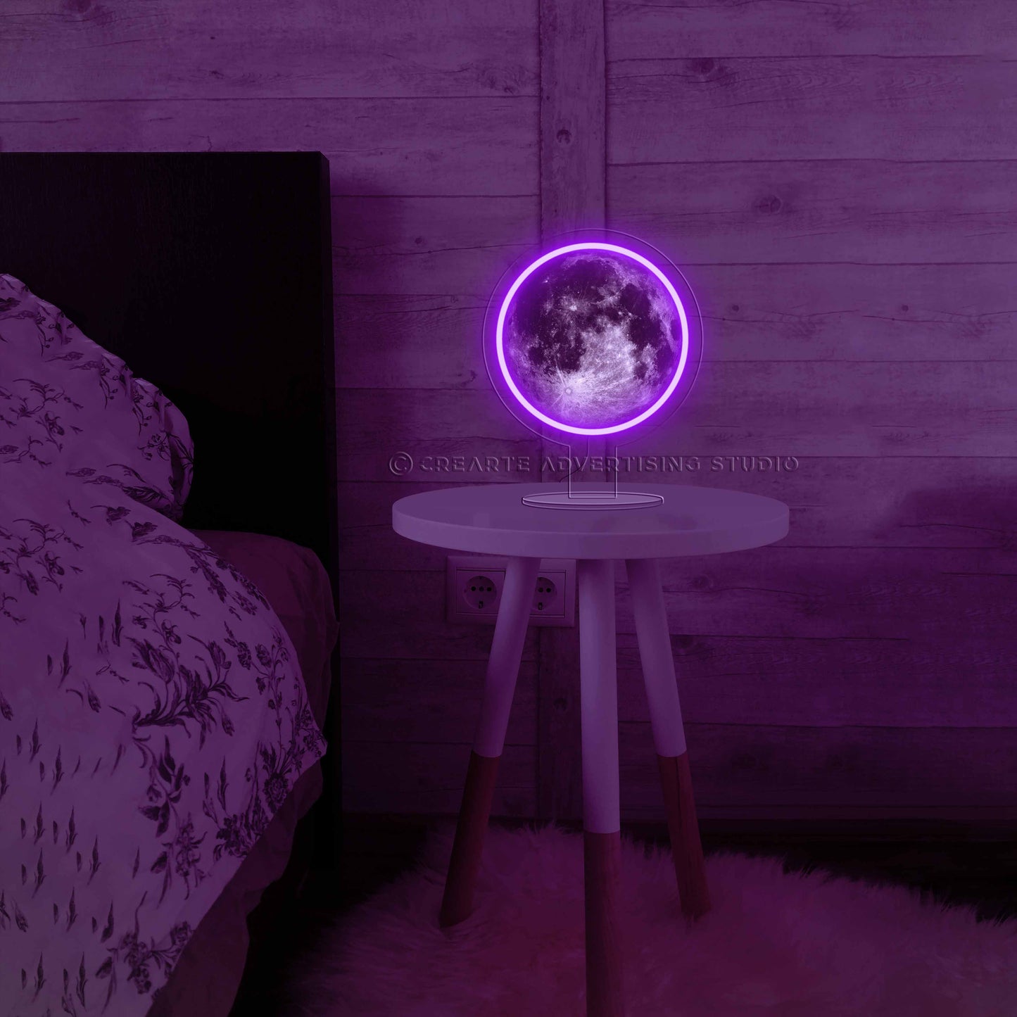 Supermoon Bedside Neon Sign Lamp