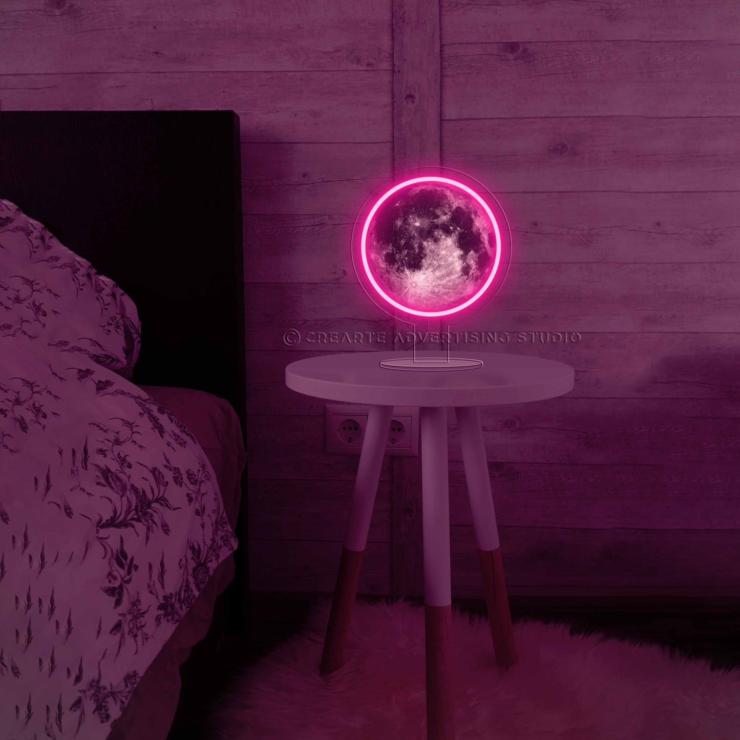 Supermoon Bedside Neon Sign Lamp