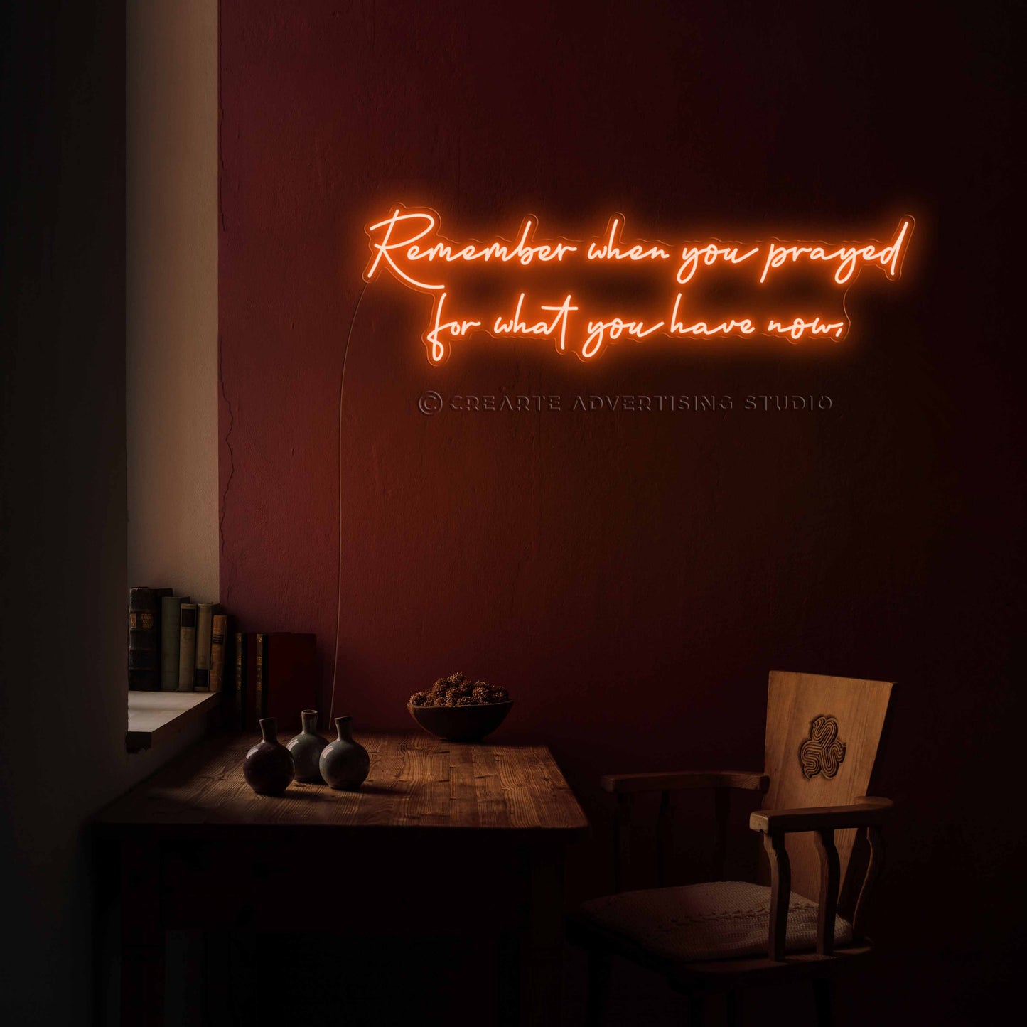 Remember when you prayed Neon Sign