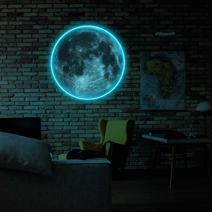 Supermoon Neon Sign
