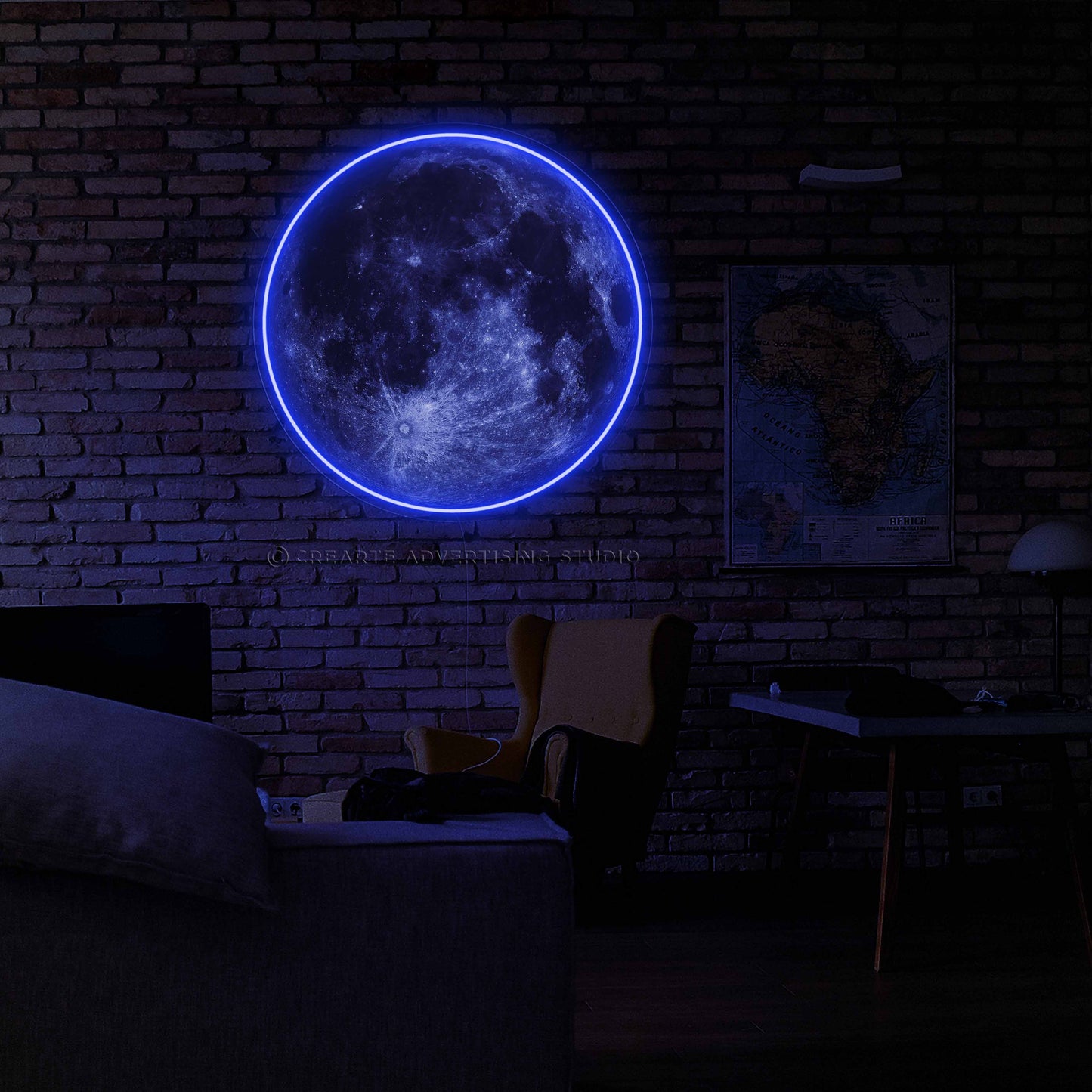 Supermoon Neon Sign