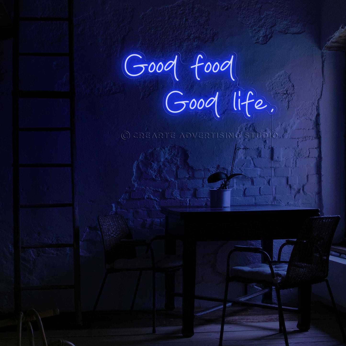 Good Food Good Life Neon Sign