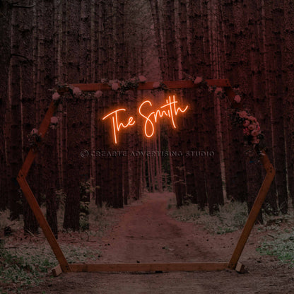 The Last Name Neon Sign (The Smith)