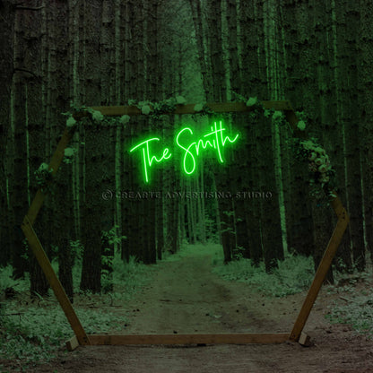 The Last Name Neon Sign (The Smith)