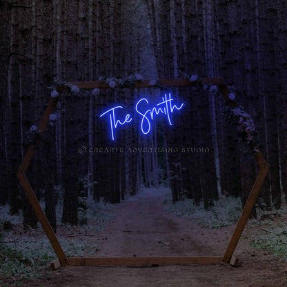 The Last Name Neon Sign (The Smith)