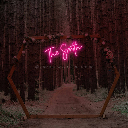 The Last Name Neon Sign (The Smith)